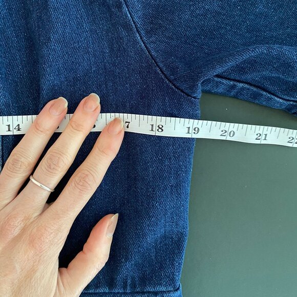 Ilana Kohn | Indigo Denim Cropped Jacket/Top π β Size L - Picture 11 of 12